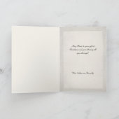 ヴィンテージ華美サンタクリスマスカード シーズンカード (内部)