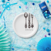 ヴィンテージ華美シルバーウェアクラシック職人 ペーパープレート (パーティー)