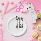 ヴィンテージ華美シルバーウェアクラシック職人 ペーパープレート (パーティー)