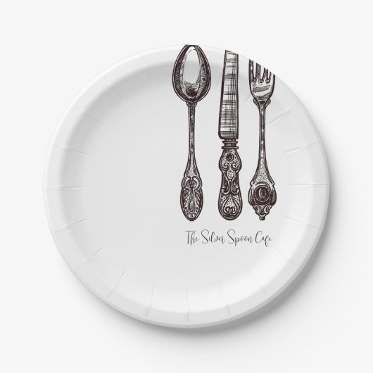 ヴィンテージ華美シルバーウェアクラシック職人 ペーパープレート (正面)