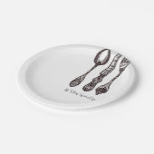 ヴィンテージ華美シルバーウェアクラシック職人 ペーパープレート (アングル)