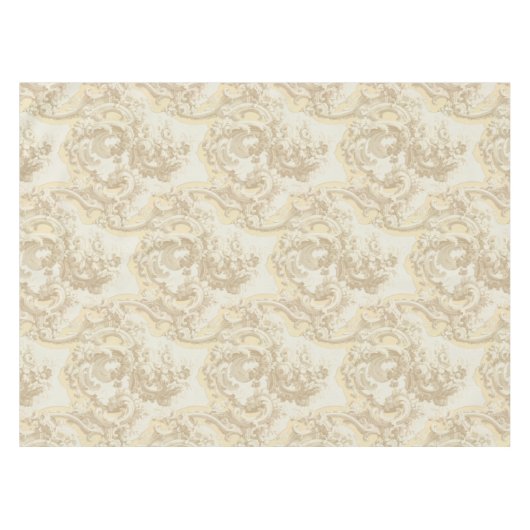 ヴィンテージ華美バロックRococo Louis XV Pattern テーブルクロス (正面(横))