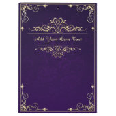 ヴィンテージ華美パエレガントープルダマスク クリップボード (裏面)