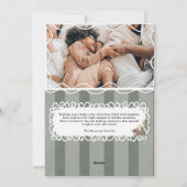 ヴィンテージ華美フレームのクリスマスファミリー5枚の写真 シーズンカード (裏面)