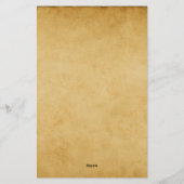 ヴィンテージ華美フレーム(ダークパーチメントグランジ) 便箋 (裏面)