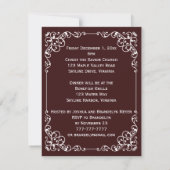 ヴィンテージ華美リハーサルディナーポエム招待状 招待状 (裏面)