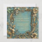 ヴィンテージ華美ロマ結婚ティック 招待状 (正面)