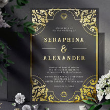 ヴィンテージ華美枠 |黒エレガント色と金ゴールド実在