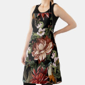 ヴィンテージ華美牡丹、バラ、鳥。 エプロン (インサイチュ)