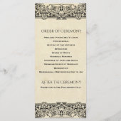 ヴィンテージ華美結婚式 プログラム (裏面)