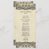 ヴィンテージ華美結婚式 プログラム (正面/裏面)