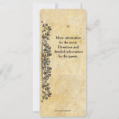 ヴィンテージ華美縁ど招待状 セーブザデート (裏面)