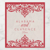 ヴィンテージ華美赤 ワインラベル (シングルラベル)