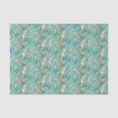 ヴィンテージ華美金ゴールドモノグラムDティッシュペーパー 薄葉紙 (正面)