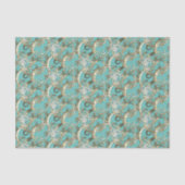 ヴィンテージ華美金ゴールドモノグラムEティッシュペーパー 薄葉紙 (正面)