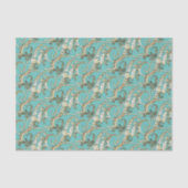 ヴィンテージ華美金ゴールドモノグラムFティッシュペーパー 薄葉紙 (正面)