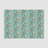 ヴィンテージ華美金ゴールドモノグラムJティッシュペーパー 薄葉紙 (正面)