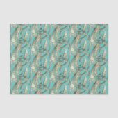 ヴィンテージ華美金ゴールドモノグラムOティッシュペーパー 薄葉紙 (正面)