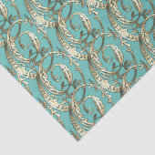 ヴィンテージ華美金ゴールドモノグラムOティッシュペーパー 薄葉紙 (詳細)