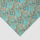 ヴィンテージ華美金ゴールドモノグラムQティッシュペーパー 薄葉紙 (詳細)