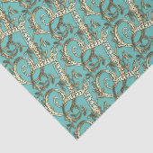 ヴィンテージ華美金ゴールドモノグラムTティッシュペーパー 薄葉紙 (詳細)