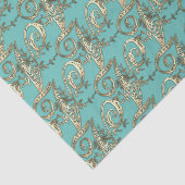 ヴィンテージ華美金ゴールドモノグラムVティッシュペーパー 薄葉紙 (詳細)