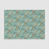 ヴィンテージ華美金ゴールドモノグラムXティッシュペーパー 薄葉紙 (正面)