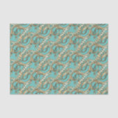 ヴィンテージ華美金ゴールドモノグラムZティッシュペーパー 薄葉紙 (正面)