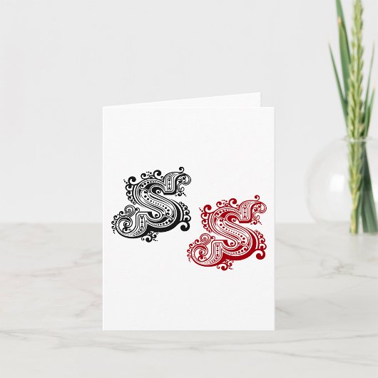 ヴィンテージ華美Sモノグラム カード