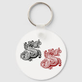 ヴィンテージ華美Sモノグラム キーホルダー (正面)