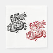 ヴィンテージ華美Sモノグラム スタンダードランチョンナプキン (正面)