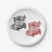 ヴィンテージ華美Sモノグラム ペーパープレート (正面)