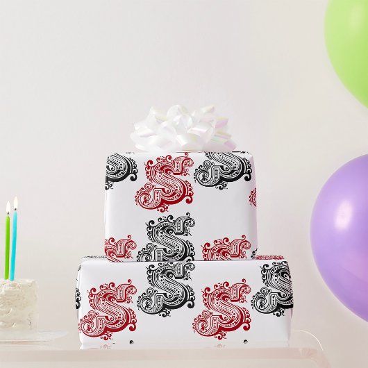 ヴィンテージ華美Sモノグラム ラッピングペーパー