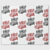 ヴィンテージ華美Sモノグラム ラッピングペーパー (フラット)