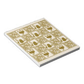 ヴィンテージ葉つる植物 ノートパッド (アングル)