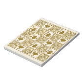 ヴィンテージ葉つる植物 ノートパッド (回転)