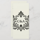 ヴィンテージ葉のモチーフ メニュー (正面/裏面)