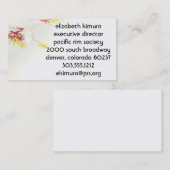 ヴィンテージ葉アジアスタイル名刺 名刺 (正面/裏面)