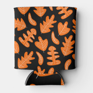 ヴィンテージ葉エキゾチック植物パターン 缶クーラー