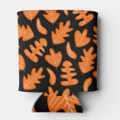 ヴィンテージ葉エキゾチック植物パターン 缶クーラー (裏面)