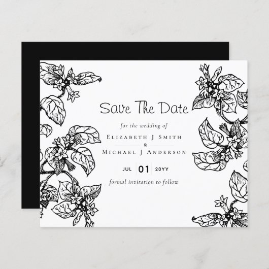 ヴィンテージ葉ガーデンクラシックズバジェット結婚ズ (正面/裏面)