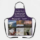 ヴィンテージ葉ス・ヴァイオレット女性用クリスチャン・ギフト エプロン (正面)