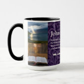 ヴィンテージ葉ス・ヴァイオレット女性用クリスチャン・ギフト マグカップ (左)