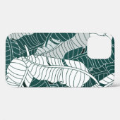 ヴィンテージ葉パターン背景 Case-Mate iPhoneケース (裏面 (横))
