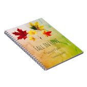 ヴィンテージ葉メープル – 愛の秋 ノートブック (右側)