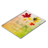 ヴィンテージ葉メープル – 愛の秋 ノートブック (左側)