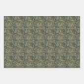 ヴィンテージ葉モリス模様アカンサス葉のWr ラッピングペーパーシート (正面2)