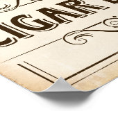 ヴィンテージ葉巻バー標識プリント ポスター (角)