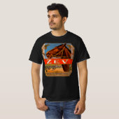 ヴィンテージ葉巻ラベル ゼヴ競走馬ブラウンコルト Tシャツ (正面フル)