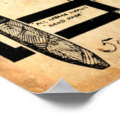 ヴィンテージ葉巻広告プリント ポスター (角)